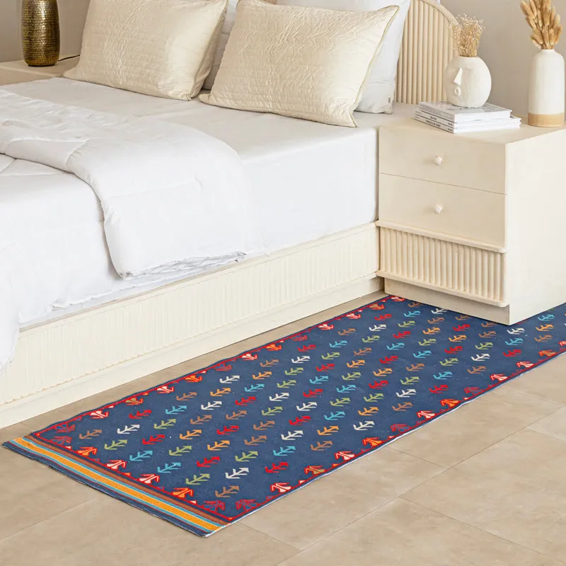Dravien Cotton Runner Rug - Blue media 6