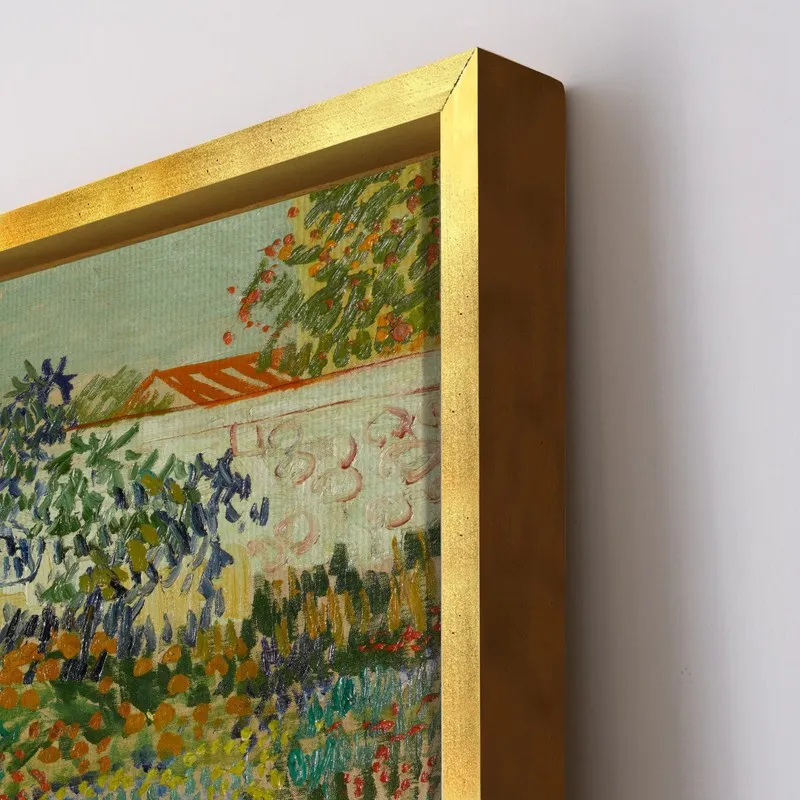 Wildflower Path Canvas Wall Painting With Frame media 8