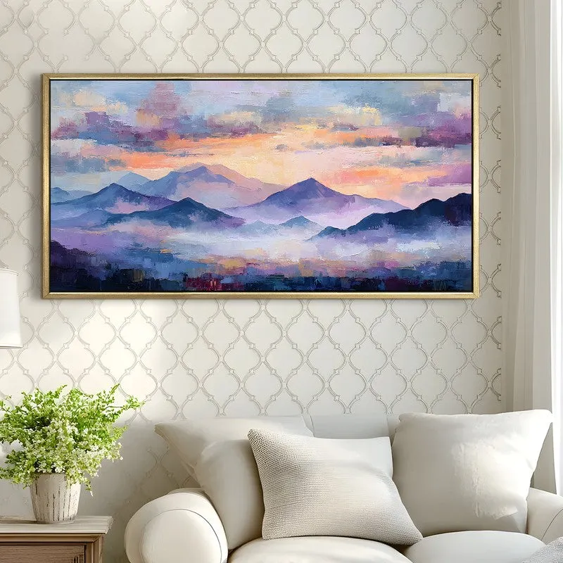 Pastel Skies Canvas Wall Painting With Frame media 4