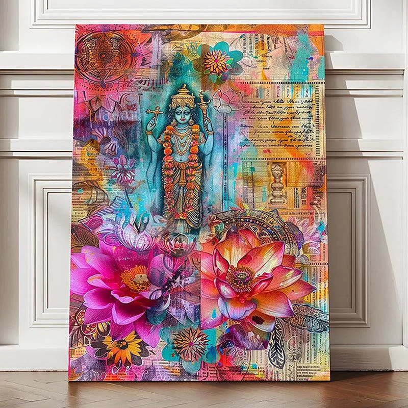 Rangavali Shakthi Canvas Spiritual Wall Art media 4