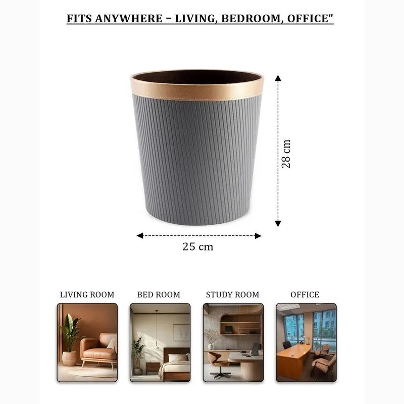 AarviDecor PureSpace Faux Leather Dustbin media 8