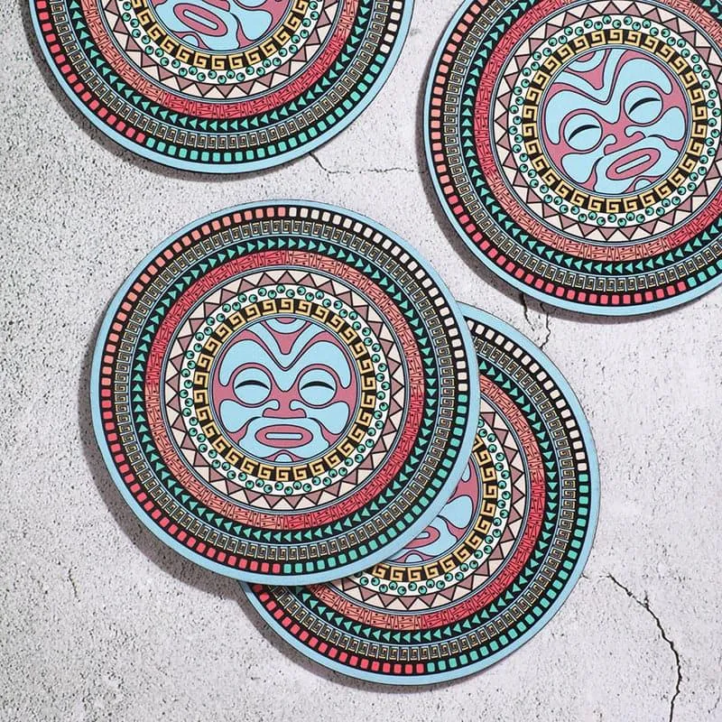 Buna Maori Mandala Trivet - Set Of Four media 1