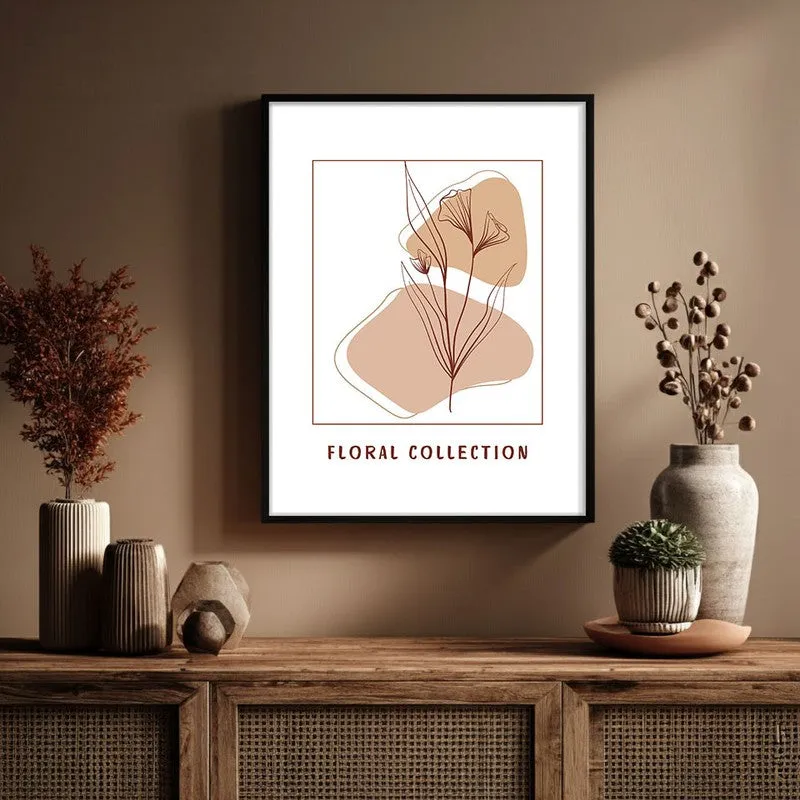 Soft Petals Canvas Wall Painting With Black Frame media 6