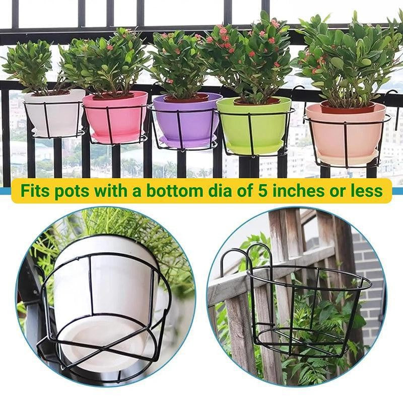 Dark Fern Metal Planter Stand - Set Of Two media 7