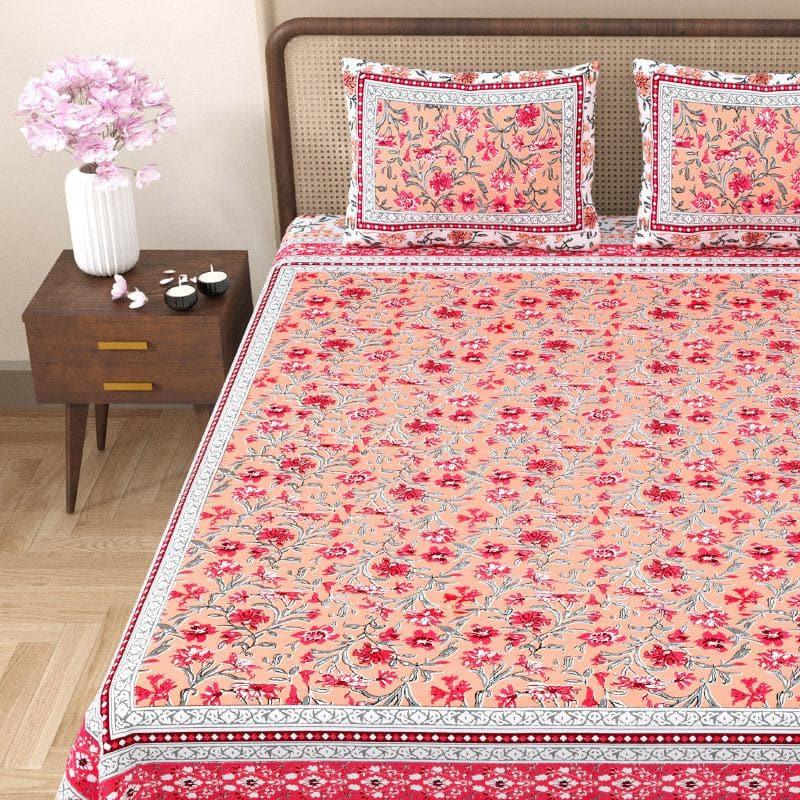 Floral Fancy Cotton Bedsheet - 144 TC media 4