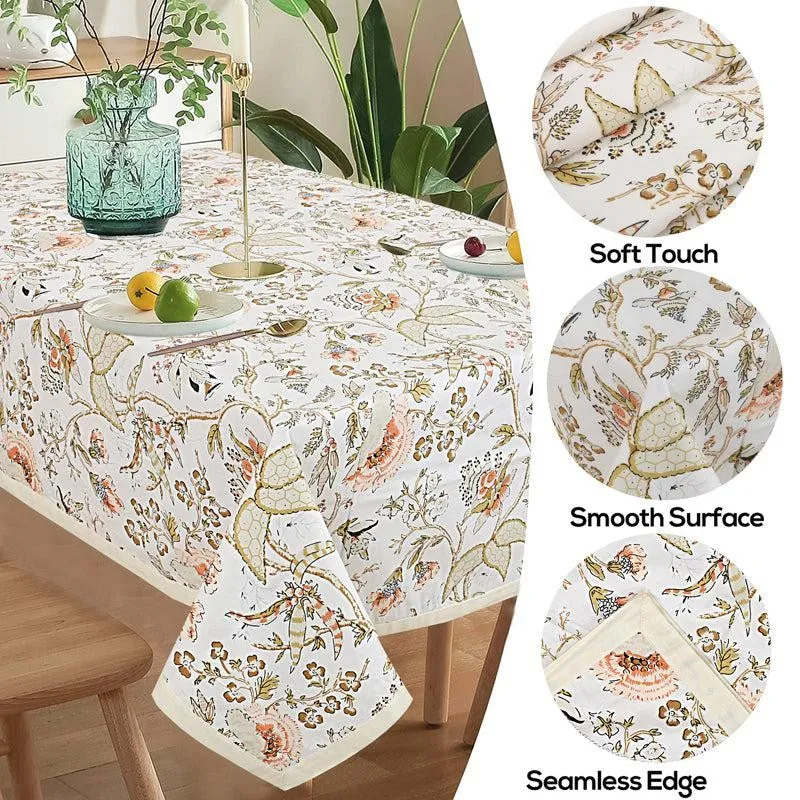 Muhina SquareTable Cover (Ivory) - Four Seater media 6