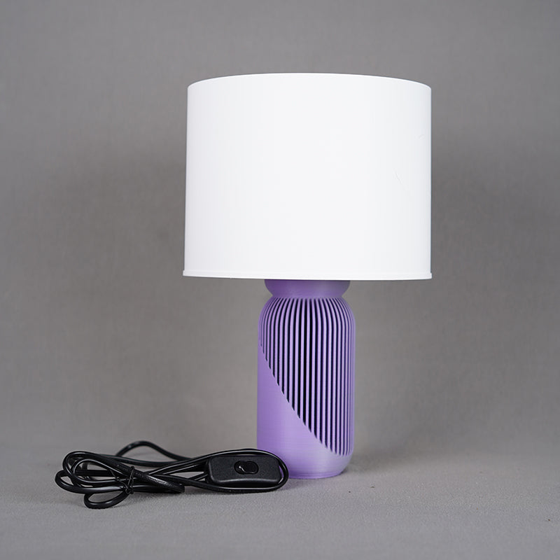 Viva Light 3D Printed Table Lamp - White,Purple media 4