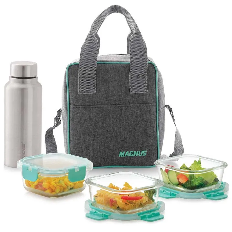 Irnex Lunch Box with Bottle & Lunch Bag - Five Piece Set media 3