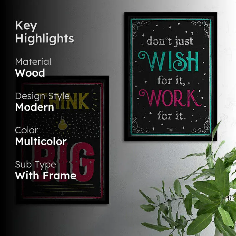 Think Big Wall Art - Set Of Two media 2