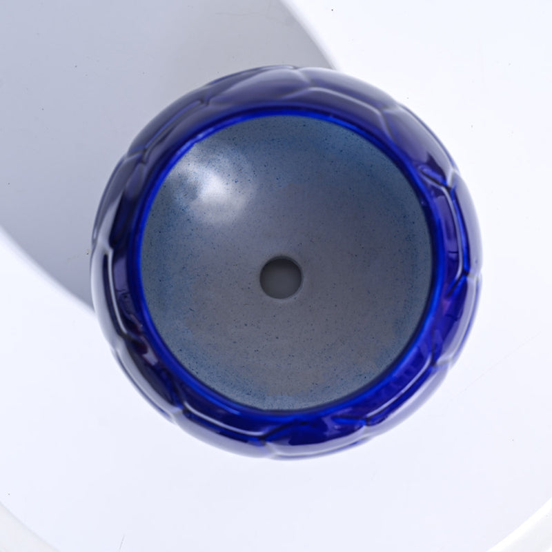 Ugaoo Football Blue Ceramic Pot media 5