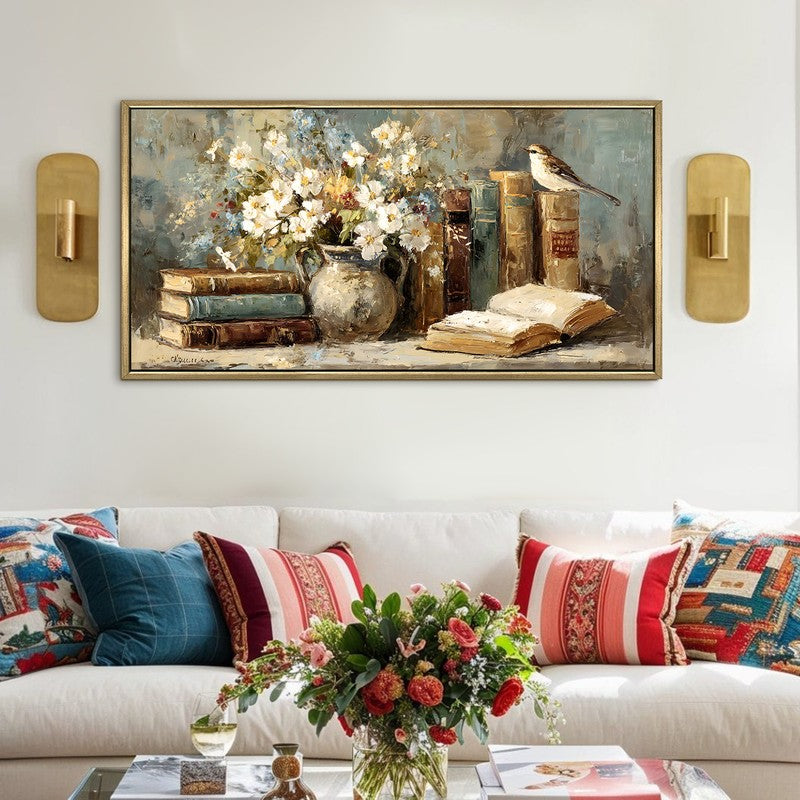 Oldworld Canvas Wall Painting With Frame