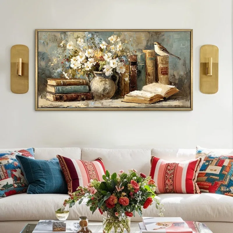 Oldworld Canvas Wall Painting With Frame media 1