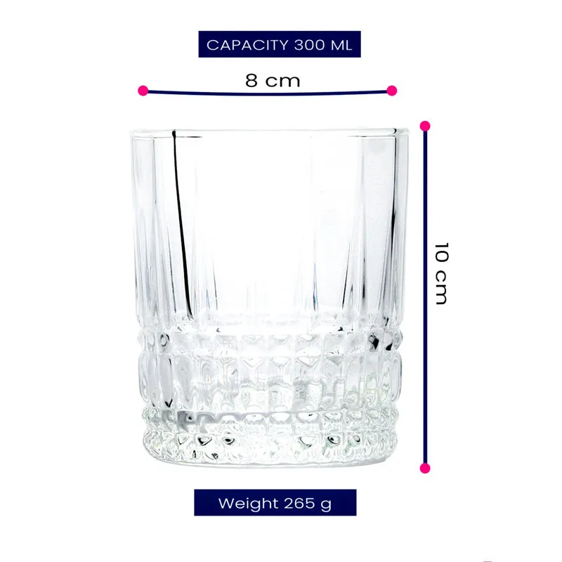 Luminarc Elyees Whiskey Glass (300 mL) - Set Of Six media 6