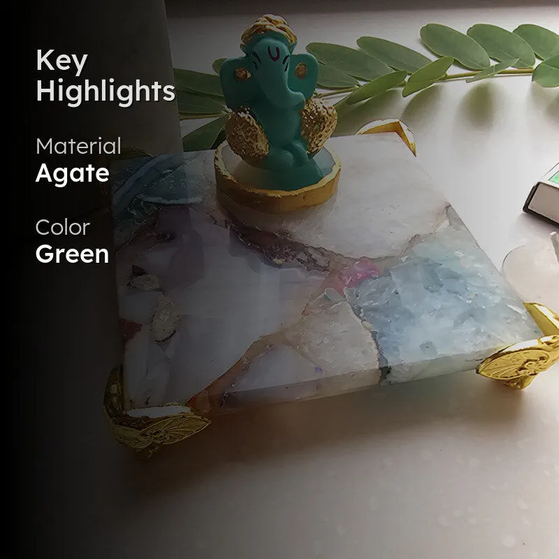 Athviya Green Ganesha Agate Gift Box media 2