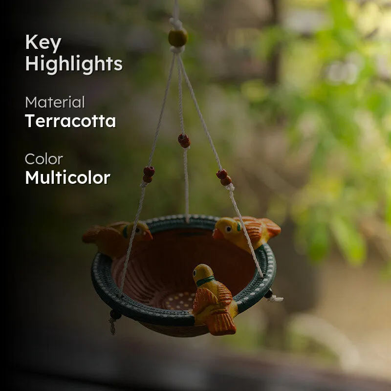 Shakunthala Terracotta Bird Feeder media 2