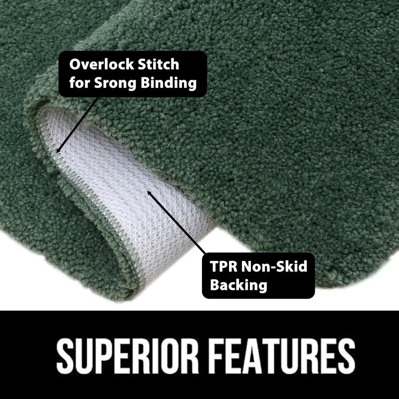 BathEase Anti Skid Bath Mats - Green media 7