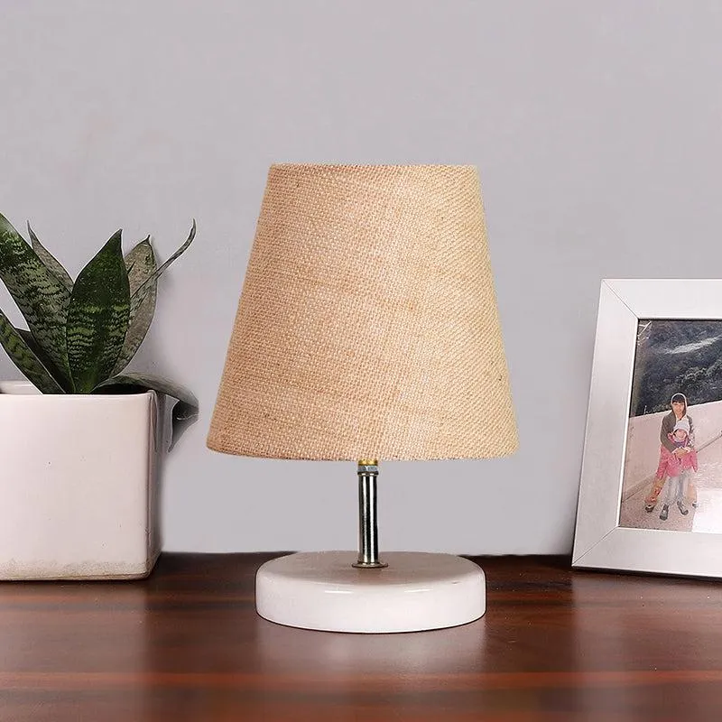 Vero Jute Table Lamp - Beige,White media 2