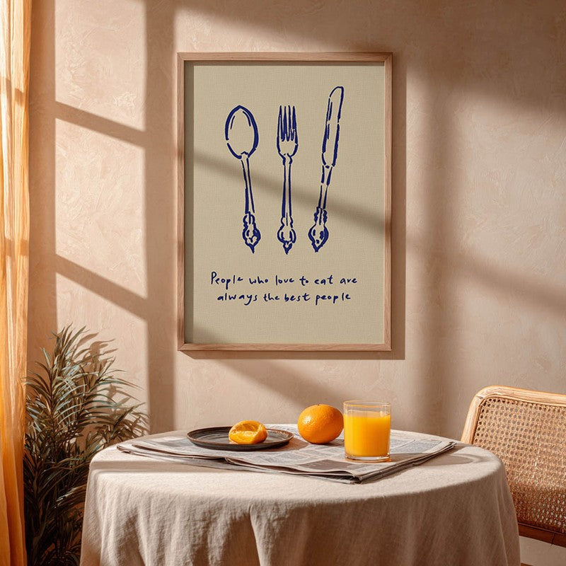 MonoCutlery Archival Canvas Wall Art - Brown media 5