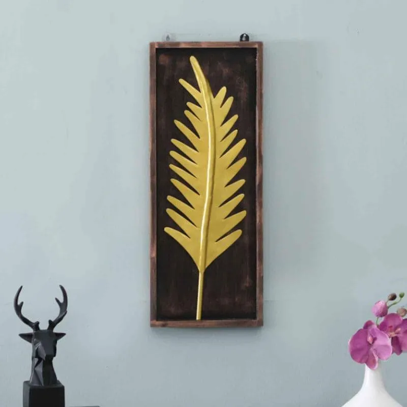 Senora Feather Iron & Wooden Wall Accent media 1