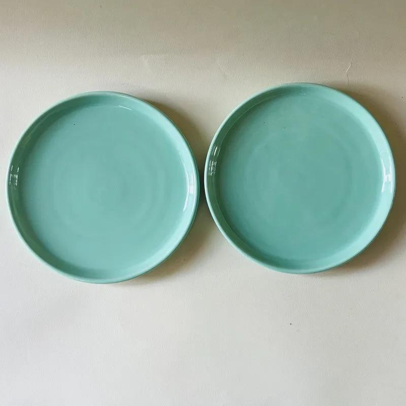Ceramic Quarter Plate (Sage Green) - Set Of Four media 4