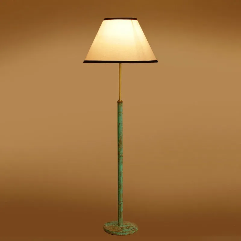 Canyon Glow Wooden Floor Lamp - White & Black media 7