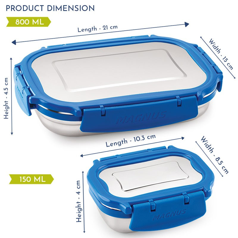 Veylo Compact Lunch Box (150 ML/800 ML) - Set of Two media 11