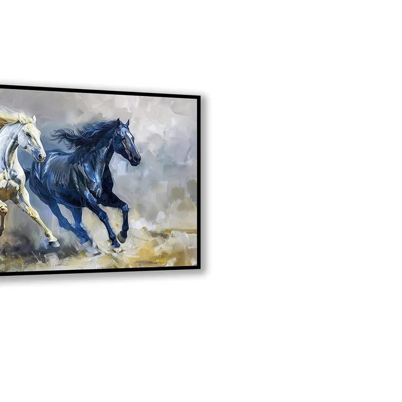 Equine Duality Wall Art with Black Frame media 5