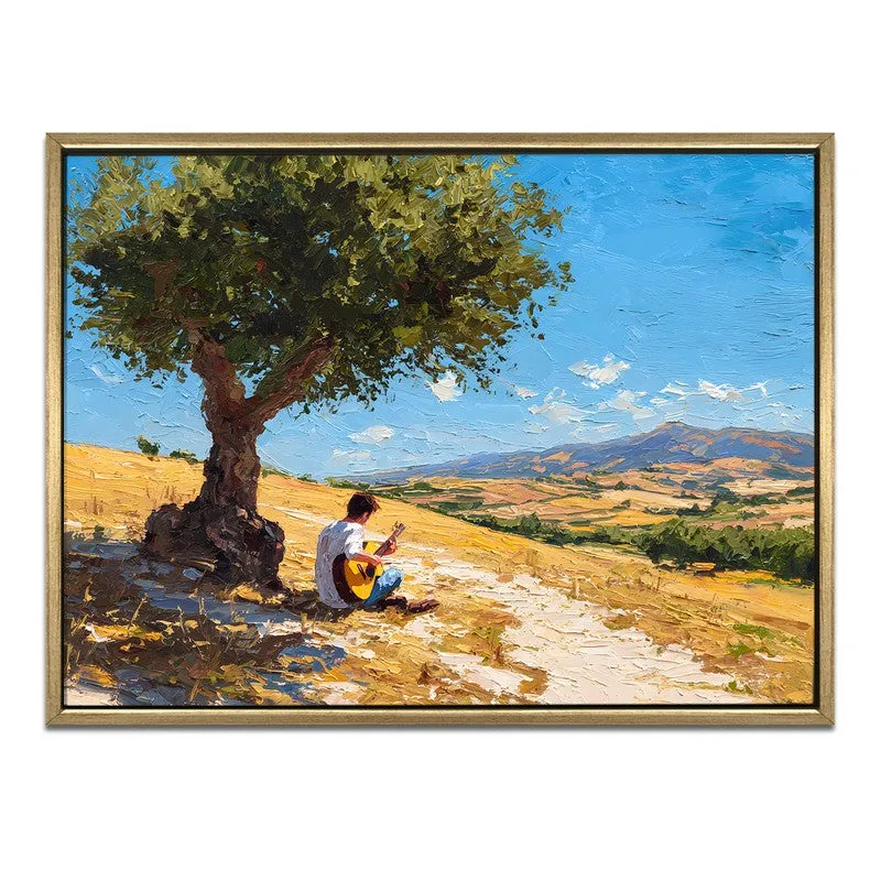 Valley Serenade Canvas Wall Painting With Frame media 3