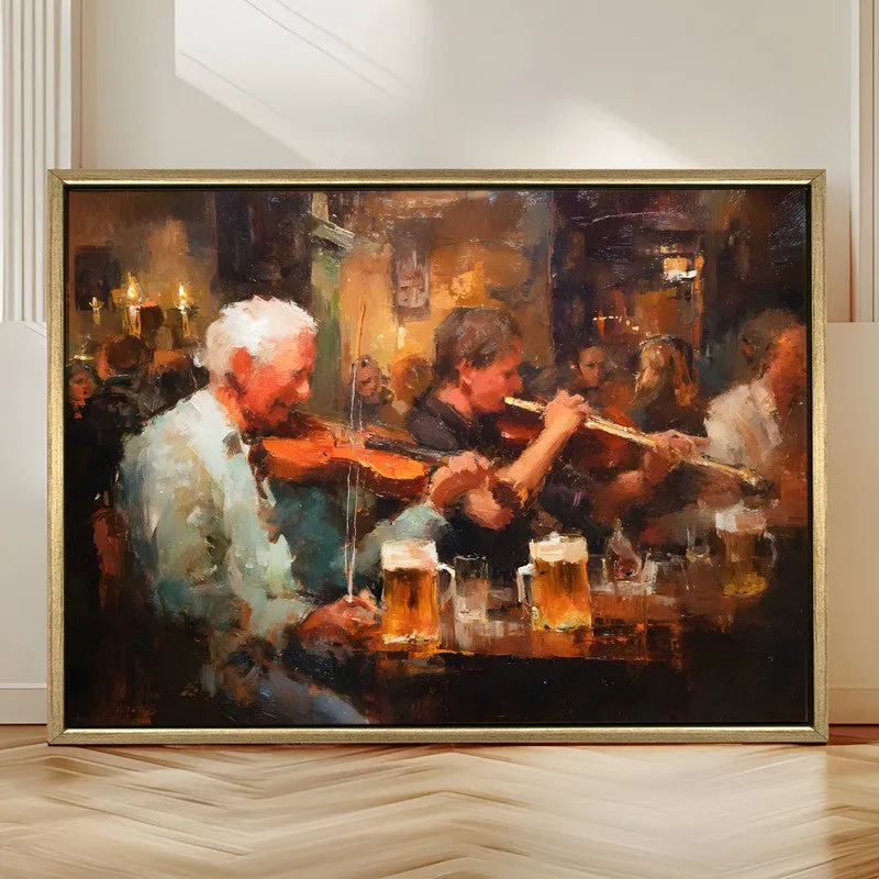 Mugside Music Canvas Wall Painting With Frame media 4