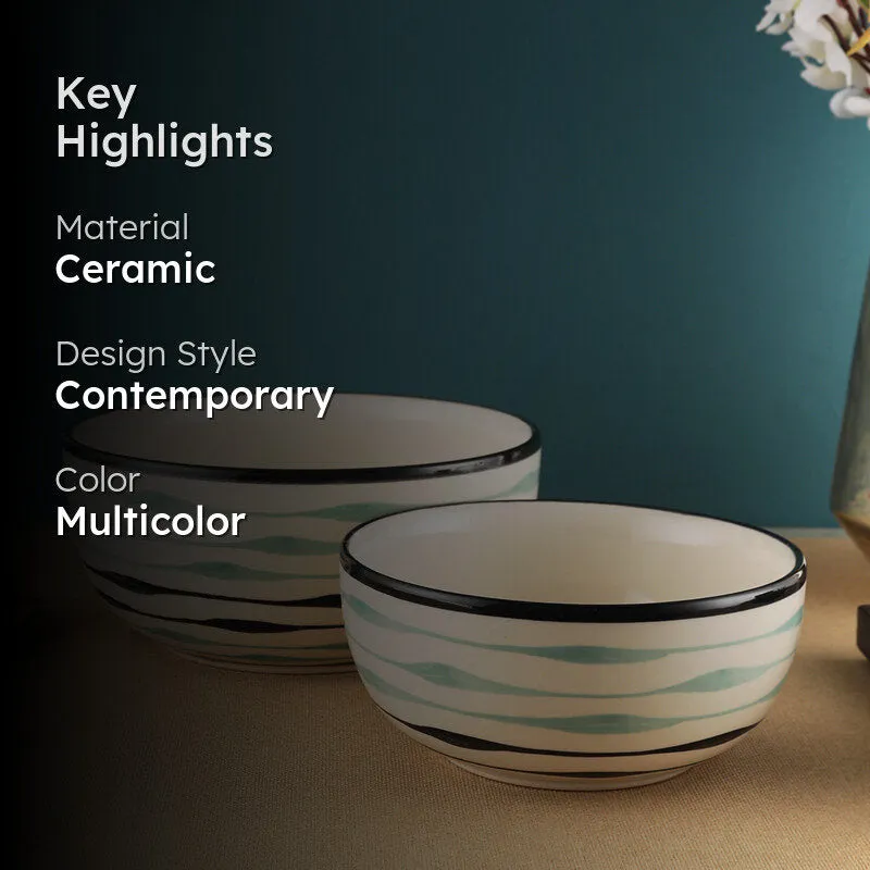 Sitara Serving Bowl (1L/750 mL) - Set Of Two media 2