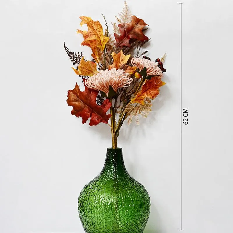 Artificial Dahlia Flower Bunch - Peach media 5