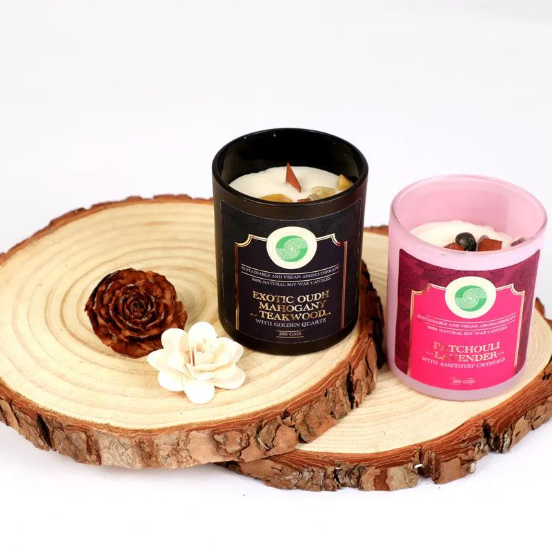 Elysium Earth & Wood Scented Candle - Set Of Two media 3