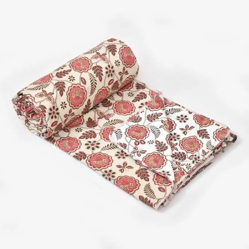 Miksha Floral Printed Brown Cotton Dohar media 5