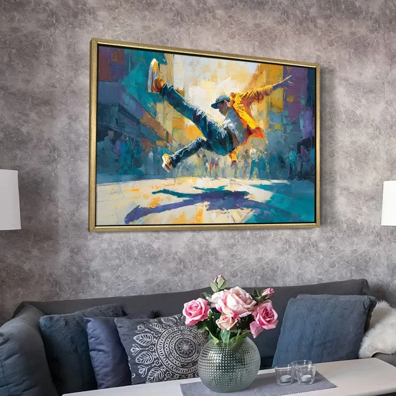 Static Friction Canvas Wall Painting With Frame media 6