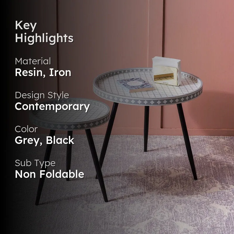Metalia Moon Accent Table - Set Of Two media 2