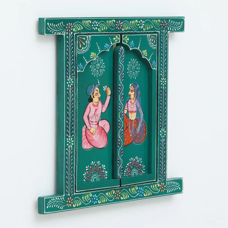 Raja Rani Jharokha Wooden Wall Accents media 6