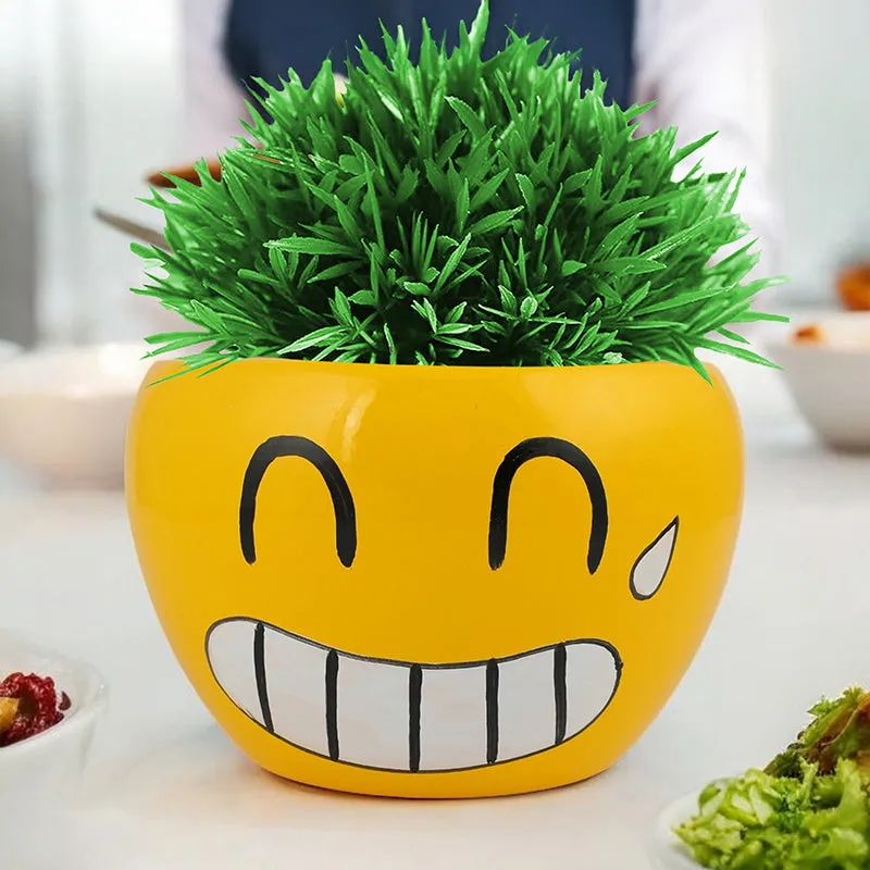 Emoji Fun I Metal Planter - Set Of Two media 4