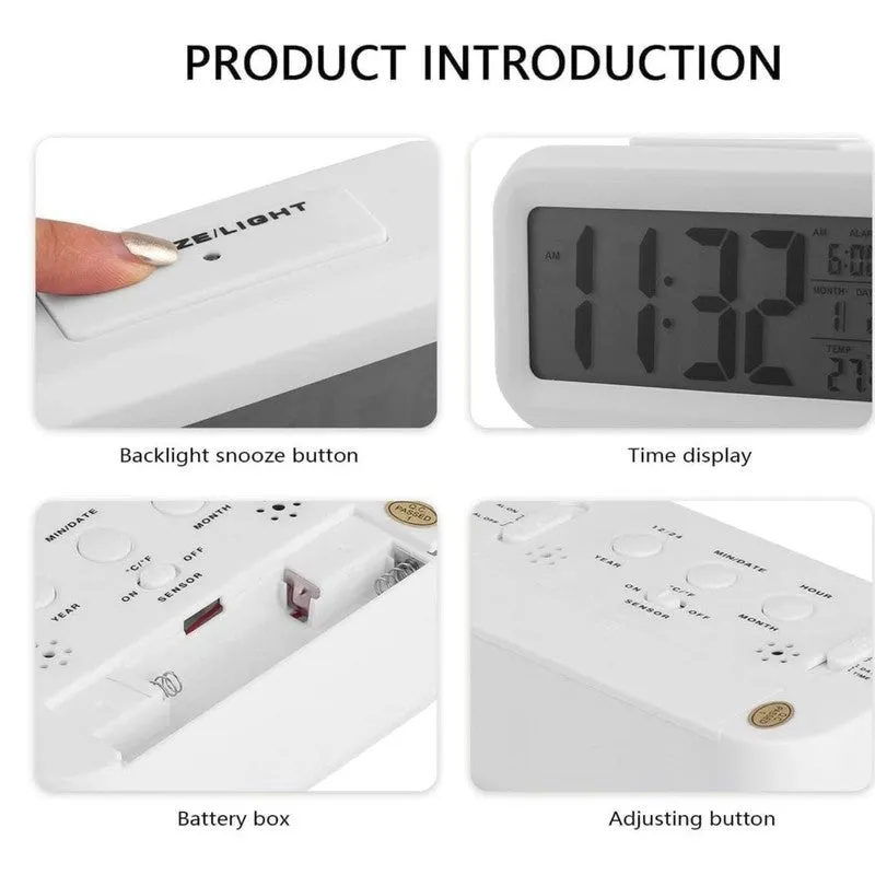 Time Nest Rectangle Plastic Table Clock media 7