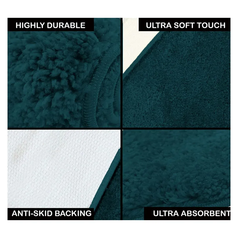 Nuo Luxe Micro Fiber Area Rug - Teal media 6