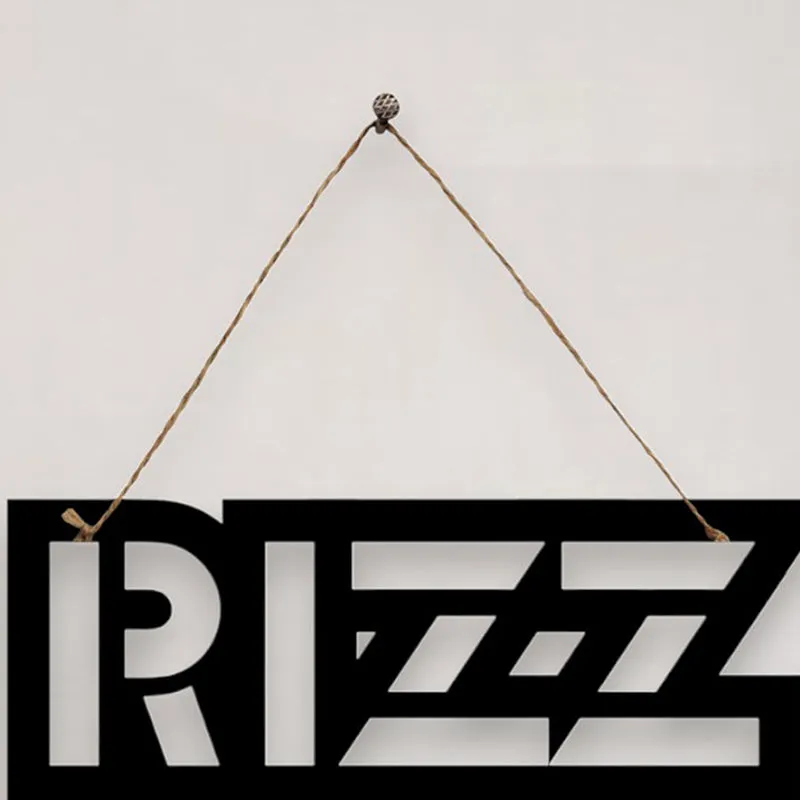 Rizz Mild Steel Wall Accent media 4