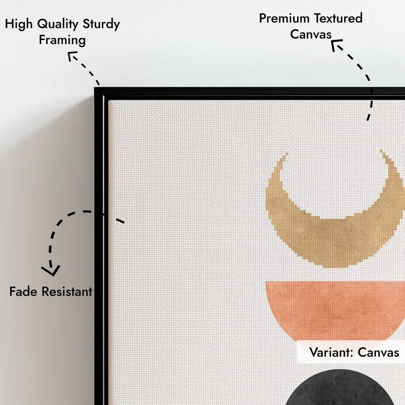 Lunar Balance Canvas Wall Painting With Black Frame media 5