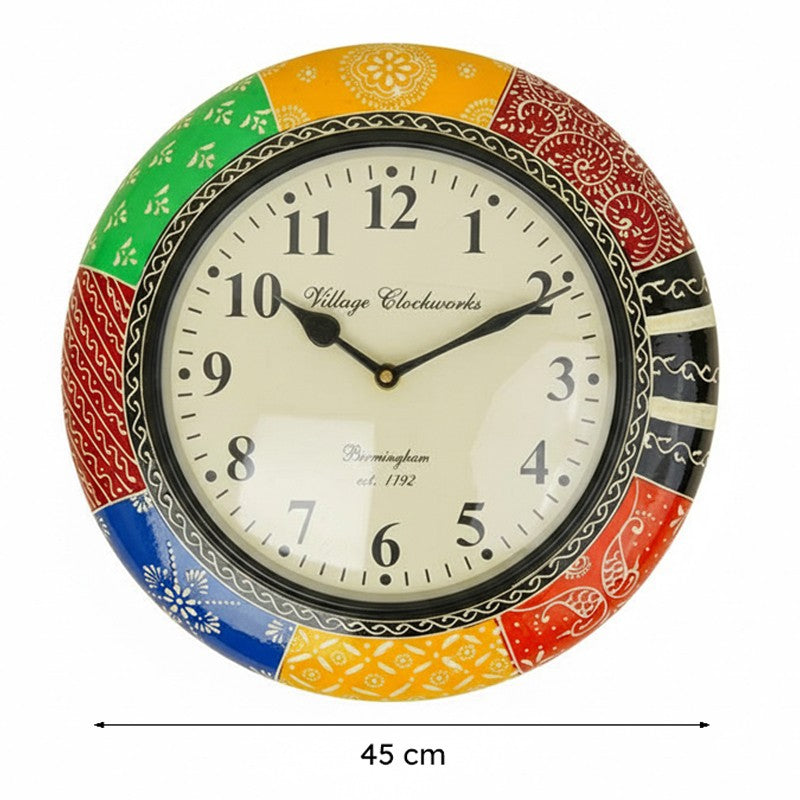 Timeless Tints Hand Painted Wood Wall Clock media 6