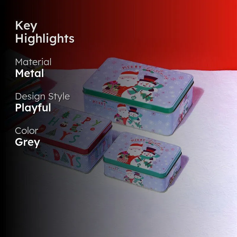 Santa Call Storage Box - Set Of Three media 2