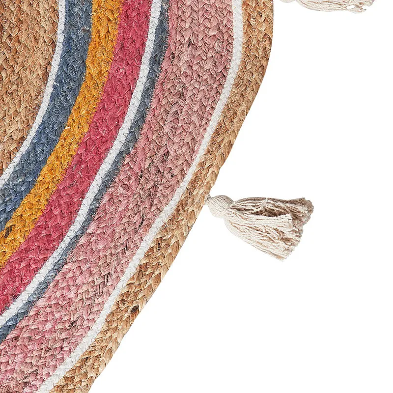 Pink Rustica Braided Jute Area Rug media 6