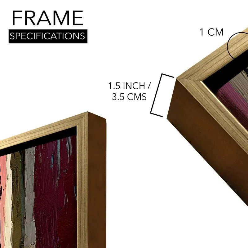Colorful Village Canvas Wall Painting With Frame media 8