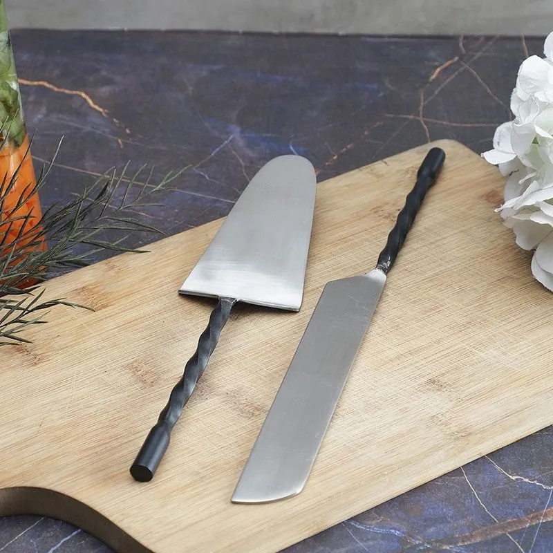 Elegant Stainless Steel Cake Server - Two Piece Set media 8