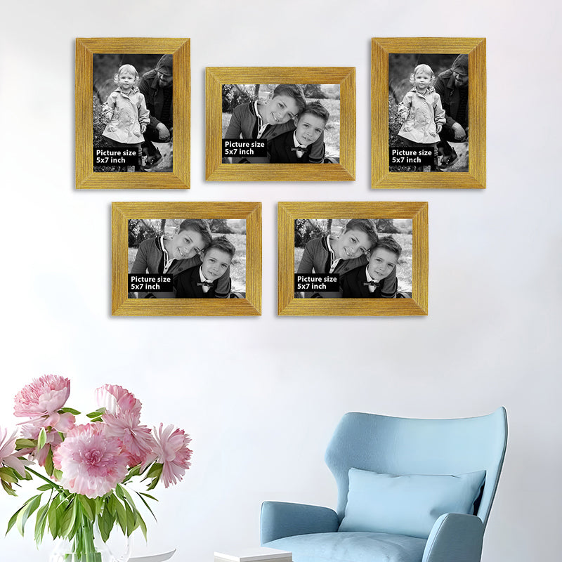 Arbor Neo Photo Frame (Gold) - Set Of Five