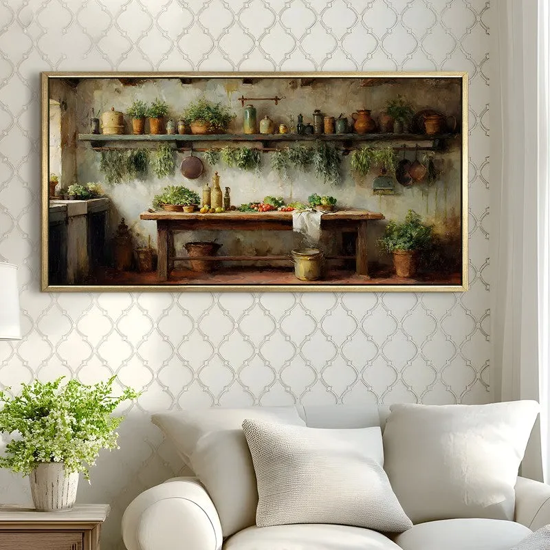 Country Pantry Canvas Wall Painting With Frame media 4