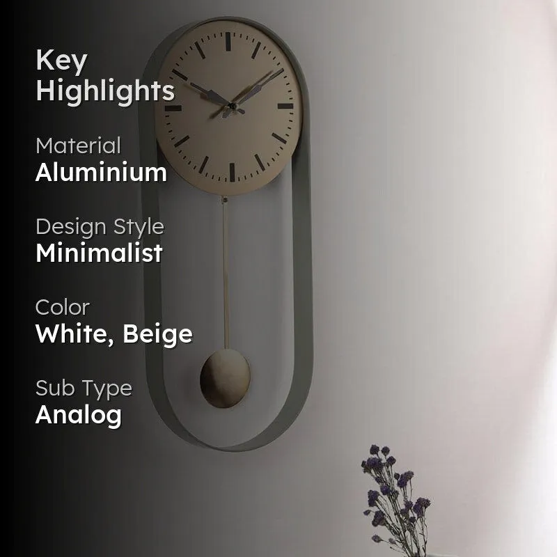 Rectoval Wall Clock - Silver media 2