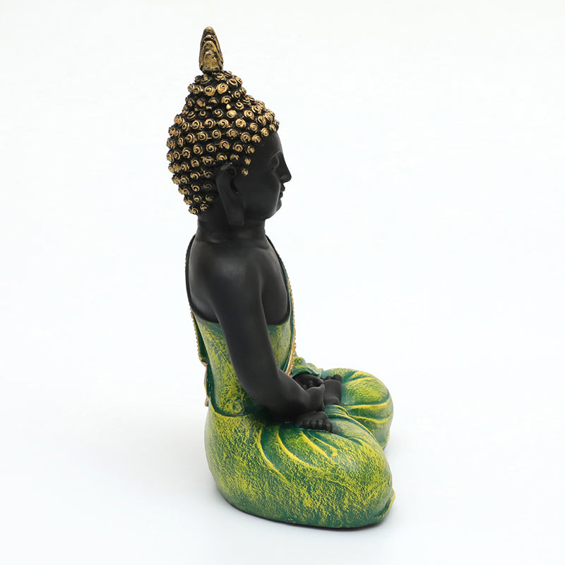 Gautama Buddha Idol - Light Green media 4
